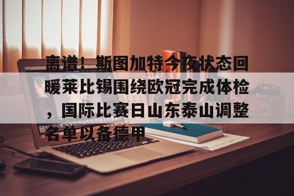 离谱！斯图加特今夜状态回暖莱比锡围绕欧冠完成体检，国际比赛日山东泰山调整名单以备德甲的简单介绍